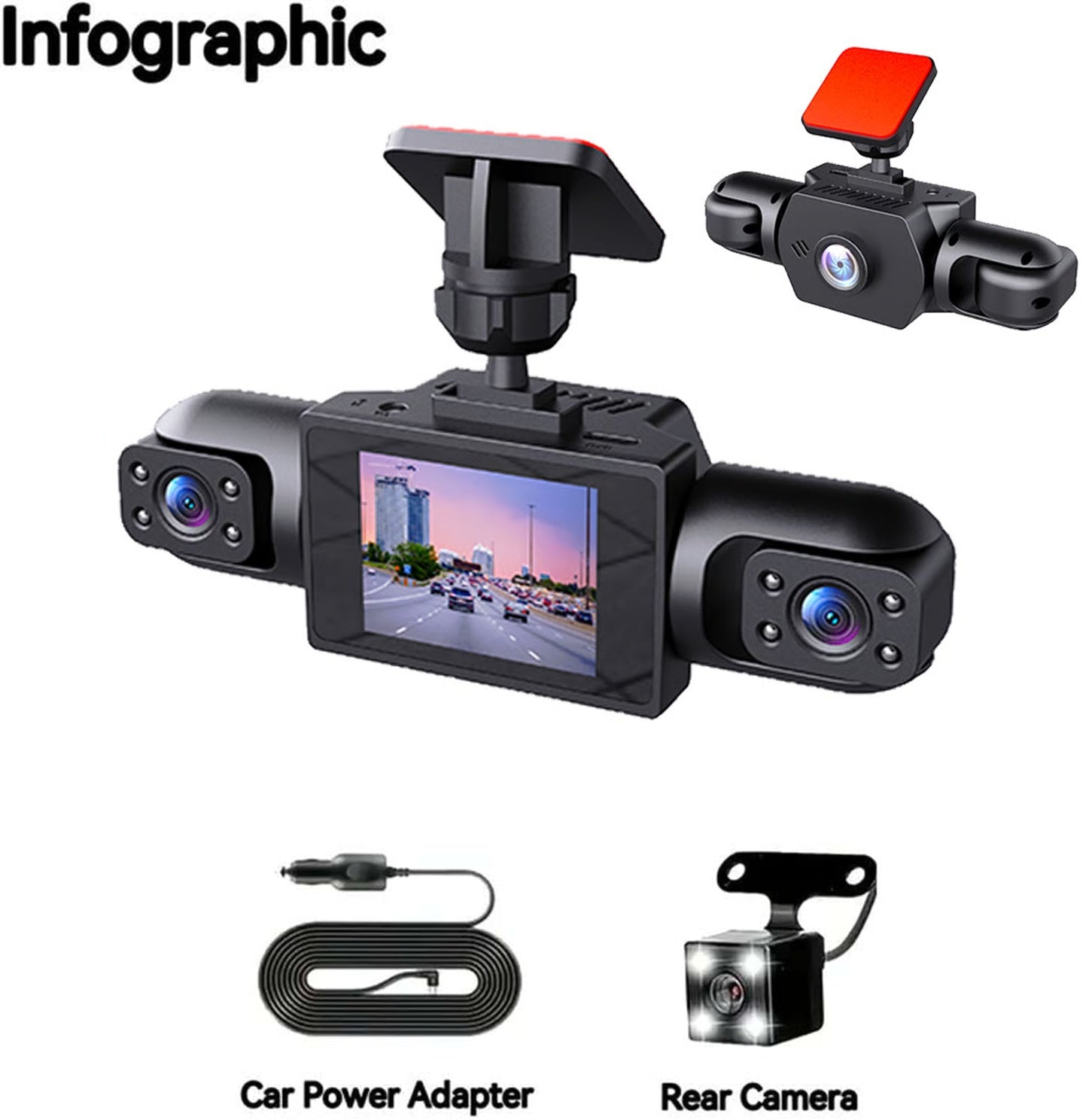 4-channel dash cam product detail