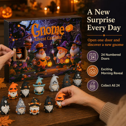 🎃 Halloween Early Bird Sale | 49% OFF🎃24 Days of Halloween Gnome Surprise Figures Advent Calendar Box