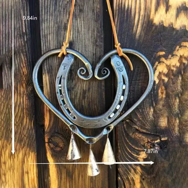💥LAST DAY 49% OFF🔥100% Handmade | The Horseshoe Heart Wind Chime  ❤🐎