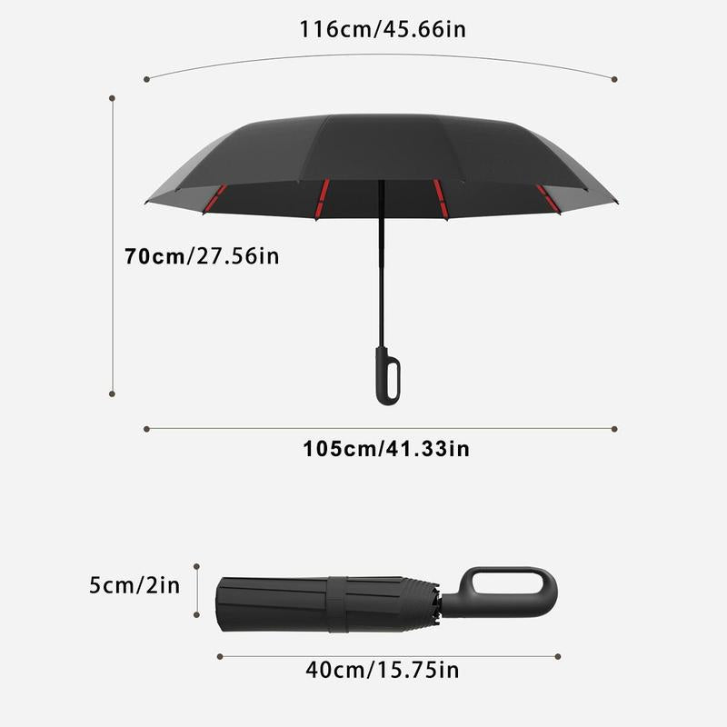 ☔ Automatic Windproof Umbrella – One-Click Open & Close | Compact & Waterproof