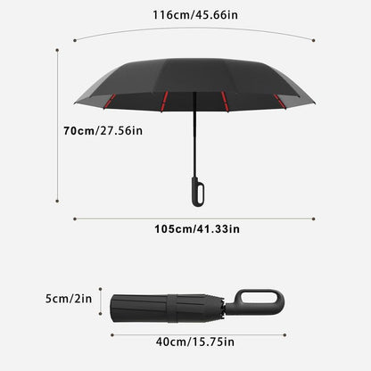 ☔ Automatic Windproof Umbrella – One-Click Open & Close | Compact & Waterproof