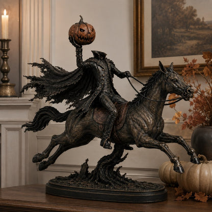 🏇 Headless Horseman Halloween Statue – Midnight Chase Outdoor Spooky Decor