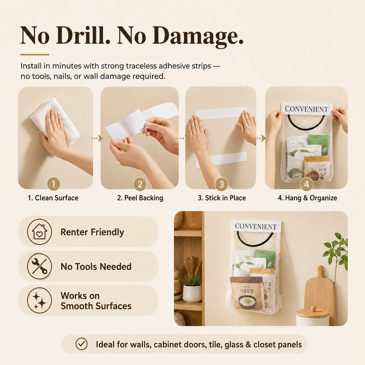 🔥LAST DAY 49% OFF - 🧺 Turn Empty Walls Into Smart Storage ✨