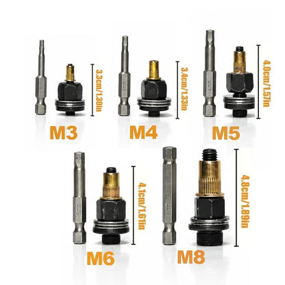 🏆LAST DAY SALE 49% OFF🛠️Head Rivet Nut Tool, M3 M4 M5 M6 M8 Rivnut Kit,Carbon Steel Rivnut Set