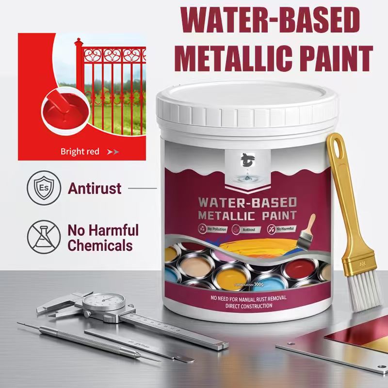 🛡️ Water-Based Rust Converter & Metallic Paint – Stop Rust. Restore Metal.