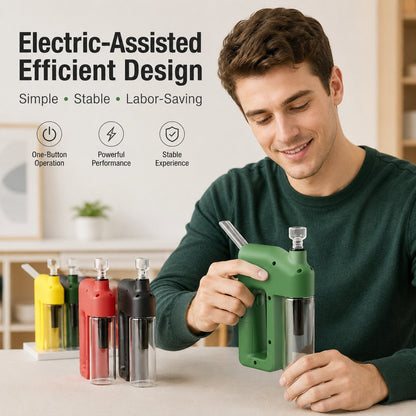 ⚡Portable Handheld Electric Filtration Device | Compact Glass Chamber Design with Electric-Assisted Operation & 6 Color Options ✨