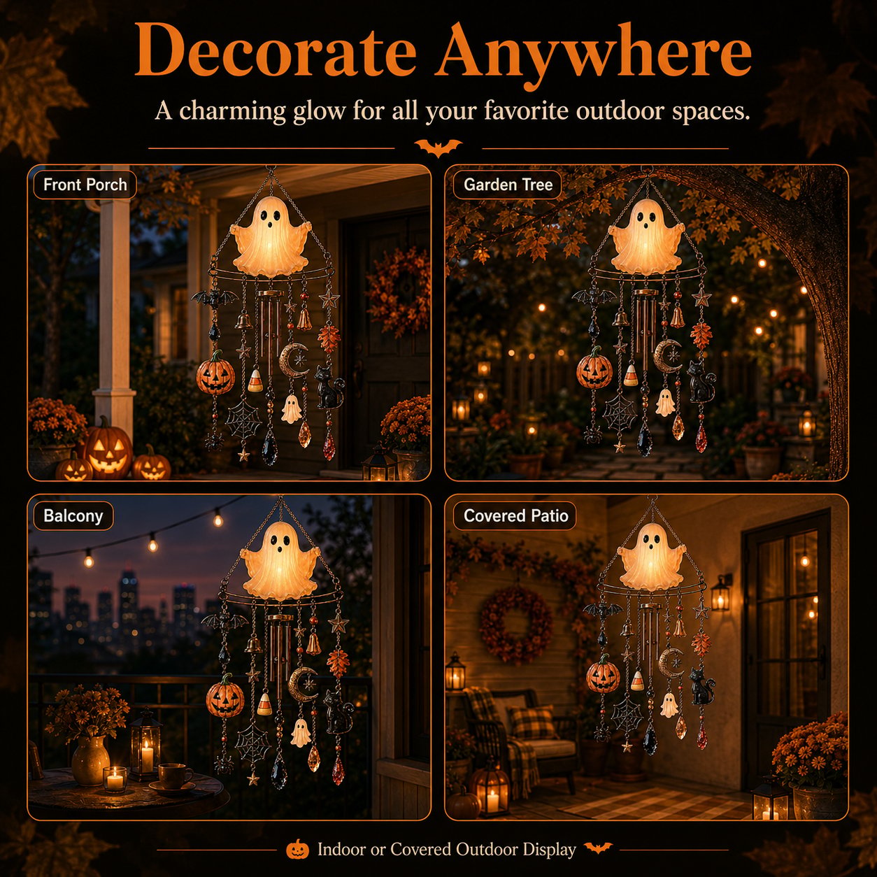 🔥Early Halloween Hot Sale 49% OFF👻 Haunted Glow Ghost Wind Chime