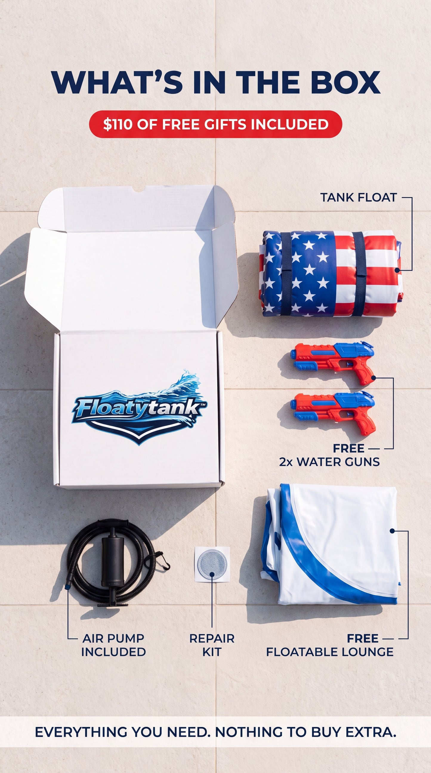 Floatable Pool Tanks
