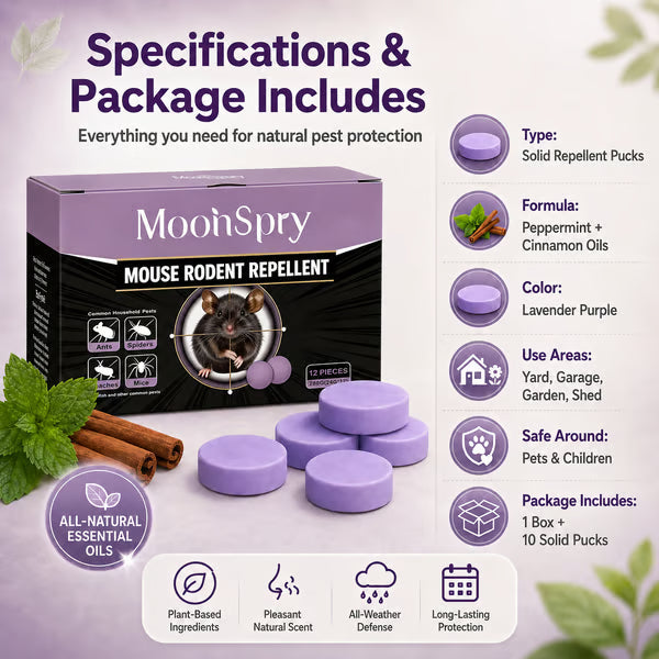 All-Natural Pest & Rodent Repellent Pucks