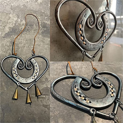 💥LAST DAY 49% OFF🔥100% Handmade | The Horseshoe Heart Wind Chime  ❤🐎