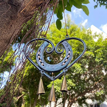 💥LAST DAY 49% OFF🔥100% Handmade | The Horseshoe Heart Wind Chime  ❤🐎