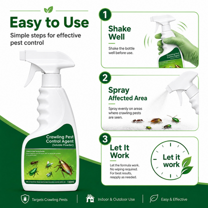 Multi-Purpose Pest Control Kit - For Roaches,Ants, Spiders, Bed Bugs & 40+ HouseholdPests, Indoor & Outdoor Application