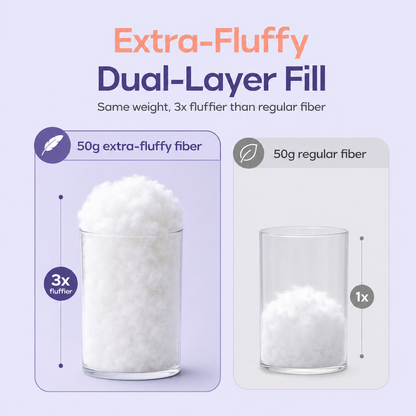 Cooling Puff Grid Pillow – Ultra Soft Ice-Silk Sleeping Pillow