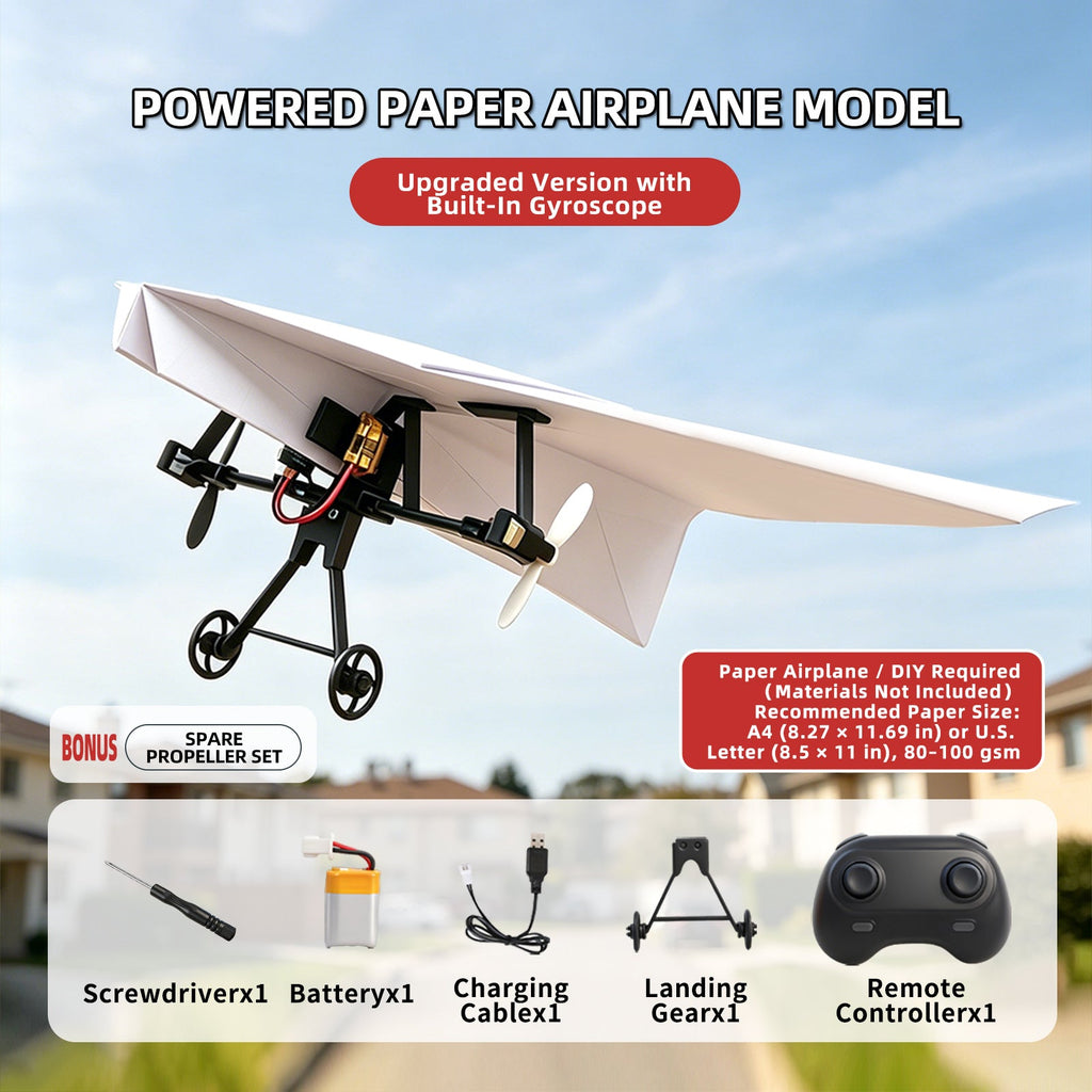 ✈️ Turn Any Paper Airplane Into a Real RC Flyer