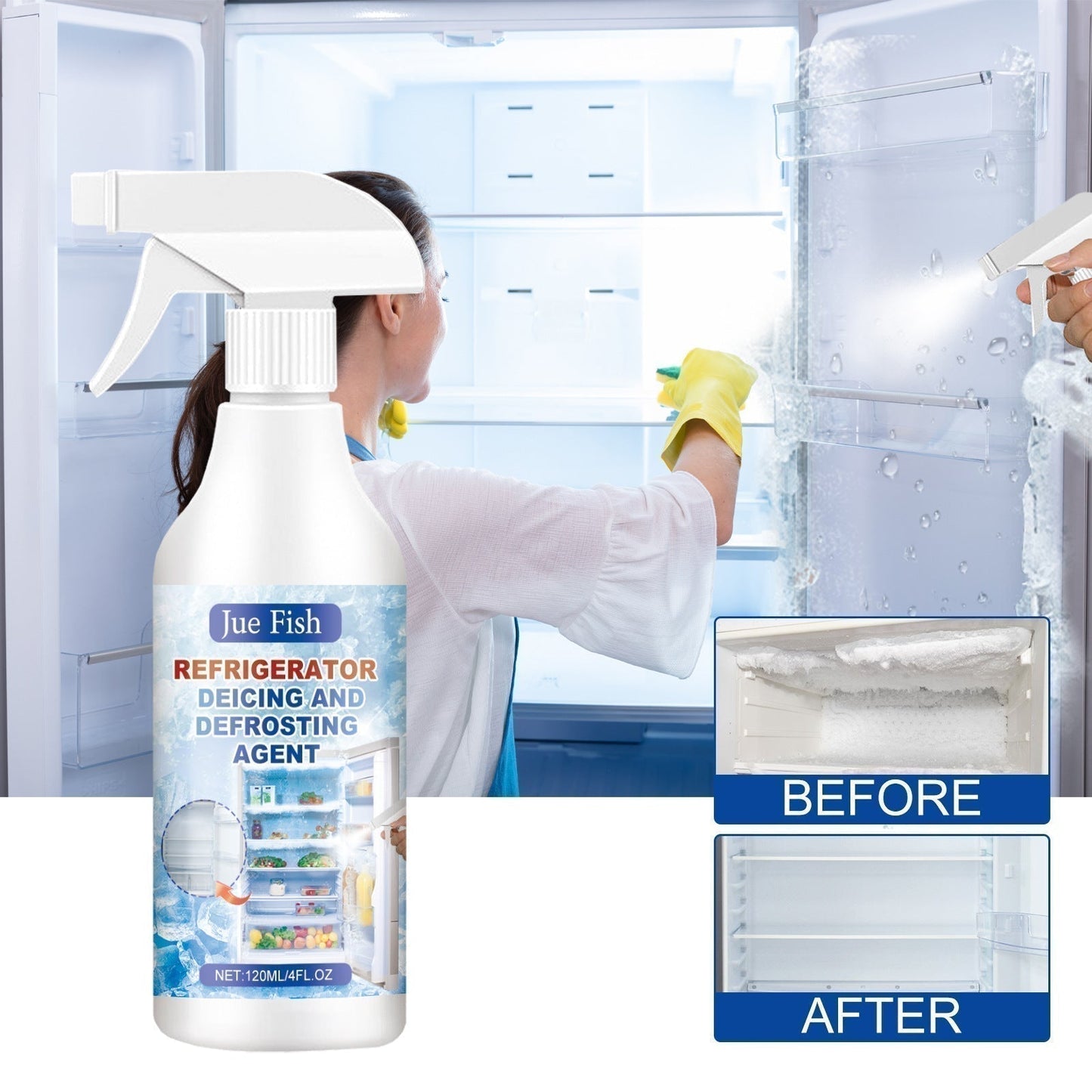 ❄️ Fast-Acting Ice Melting Spray – Safe & Gentle Formula for Quick Winter Defrosting