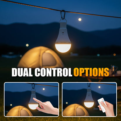 Portable Rechargeable LED Camping Light Bulb with Remote Control