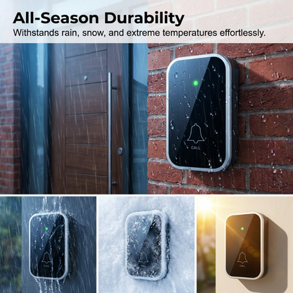 Wireless Doorbell with 7-Color LED Light