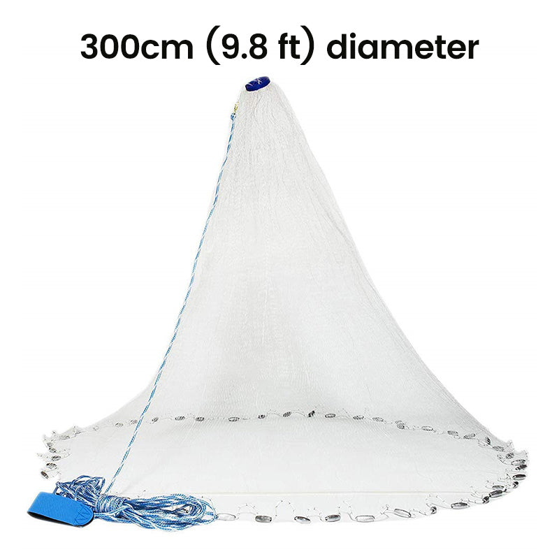 300cm (9.8 ft) diameter