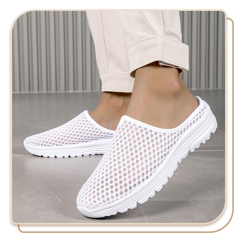 🔥 Last Day 49% OFF – ✨👣Casual Comfort Breathable Mesh Slippers