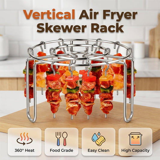 🔥 Last Day 49% OFF✨Stainless Steel Air Fryer Skewer Rack Stand
