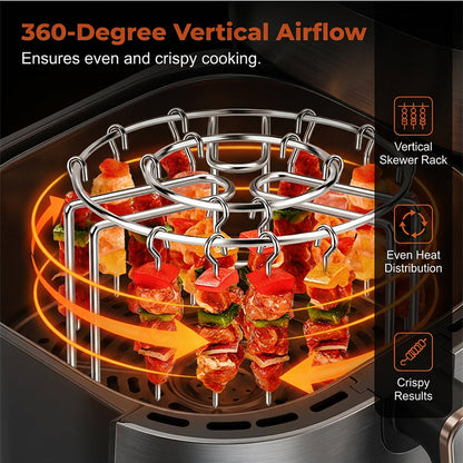🔥 Last Day 49% OFF✨Stainless Steel Air Fryer Skewer Rack Stand