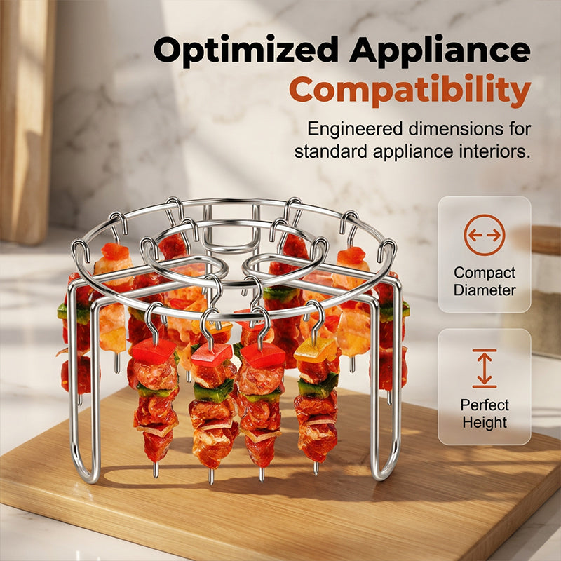 🔥 Last Day 49% OFF✨Stainless Steel Air Fryer Skewer Rack Stand