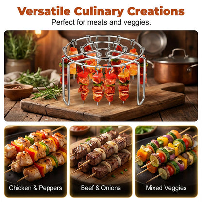 🔥 Last Day 49% OFF✨Stainless Steel Air Fryer Skewer Rack Stand