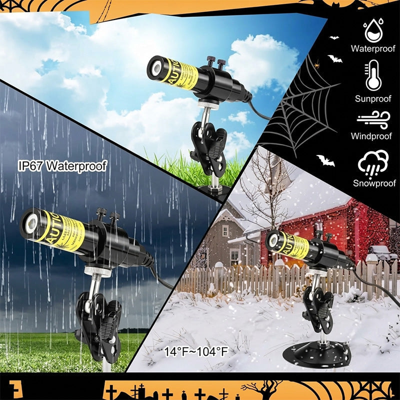 👻 Green Laser Swamp Light | 360° Adjustable Halloween Atmosphere Projector