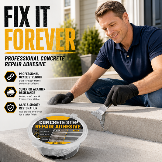 🧰 Heavy-Duty Concrete Step Repair Adhesive | Fast-Setting Crack & Edge Fix