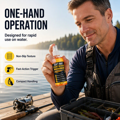 🎣 High-Concentration Fishing Bait Scent Spray – Soft Bait Lure Scent Booster & Reviver