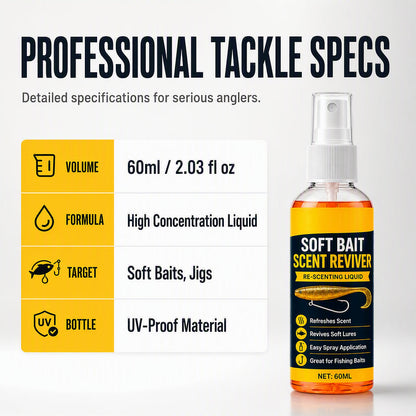 🎣 High-Concentration Fishing Bait Scent Spray – Soft Bait Lure Scent Booster & Reviver