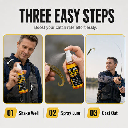 🎣 High-Concentration Fishing Bait Scent Spray – Soft Bait Lure Scent Booster & Reviver
