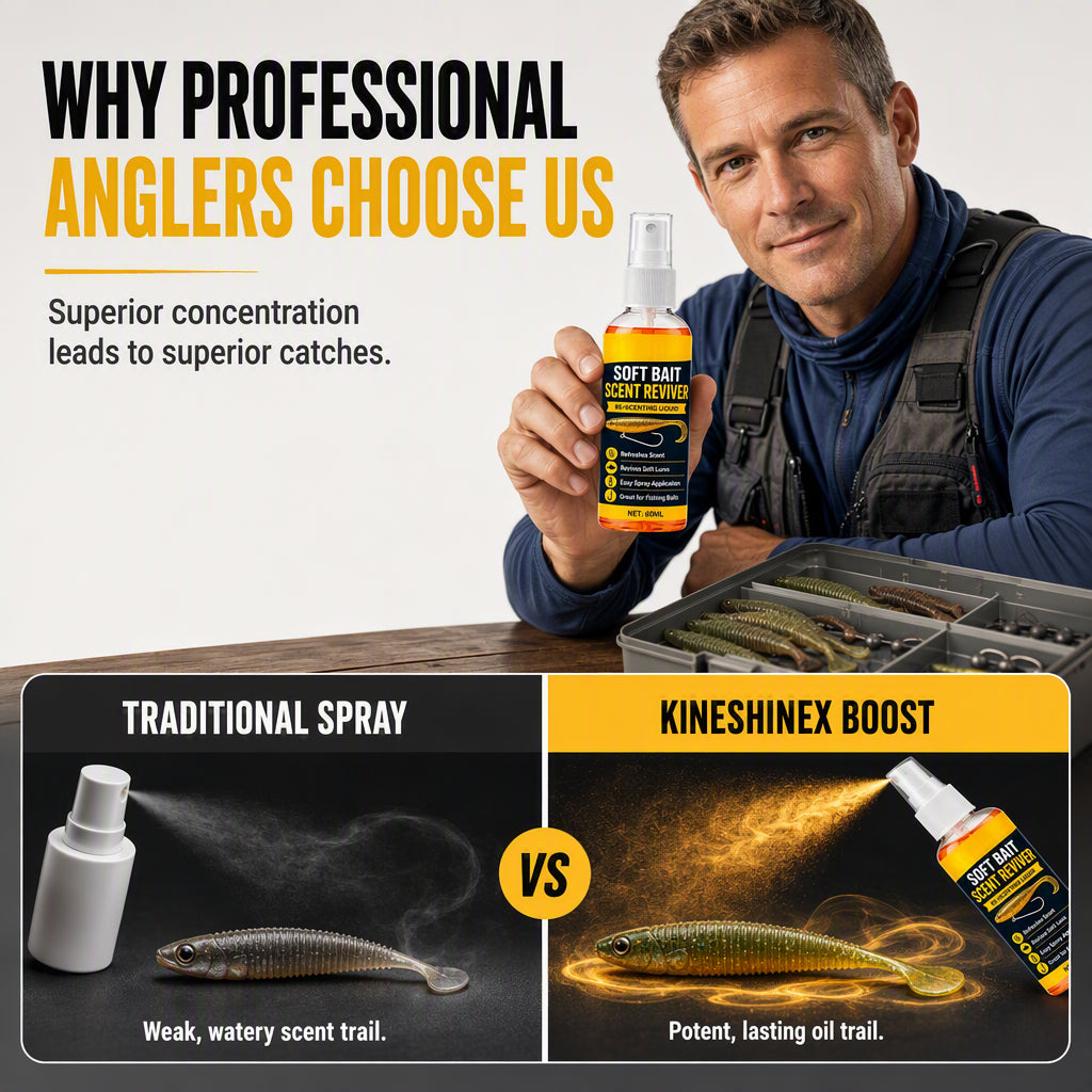 🎣 High-Concentration Fishing Bait Scent Spray – Soft Bait Lure Scent Booster & Reviver