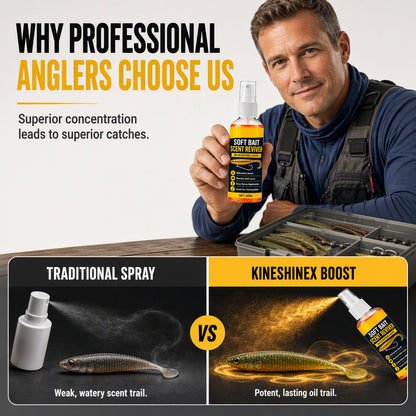 🎣 High-Concentration Fishing Bait Scent Spray – Soft Bait Lure Scent Booster & Reviver