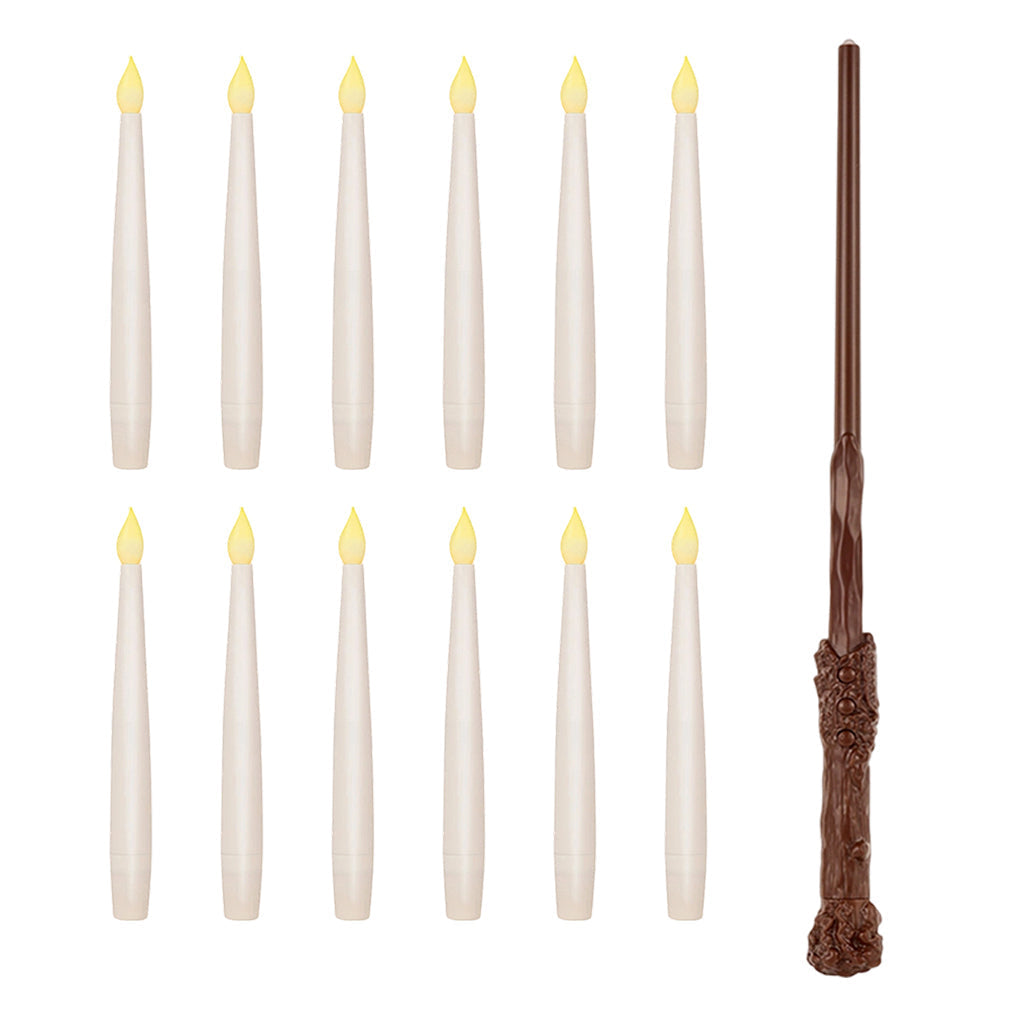 🪄 Floating LED Candles with Magical Wand Remote