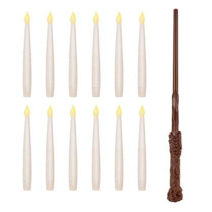 🪄 Floating LED Candles with Magical Wand Remote