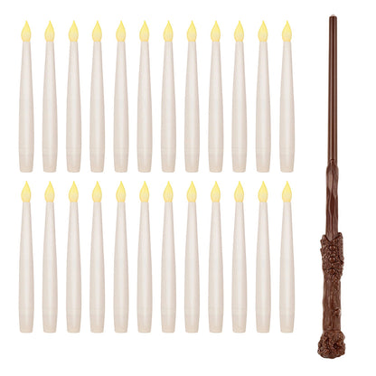 🪄 Floating LED Candles with Magical Wand Remote