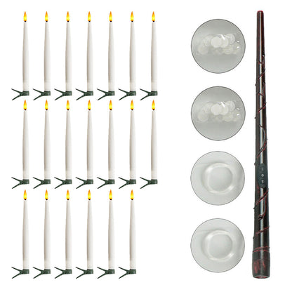 🪄 Floating LED Candles with Magical Wand Remote