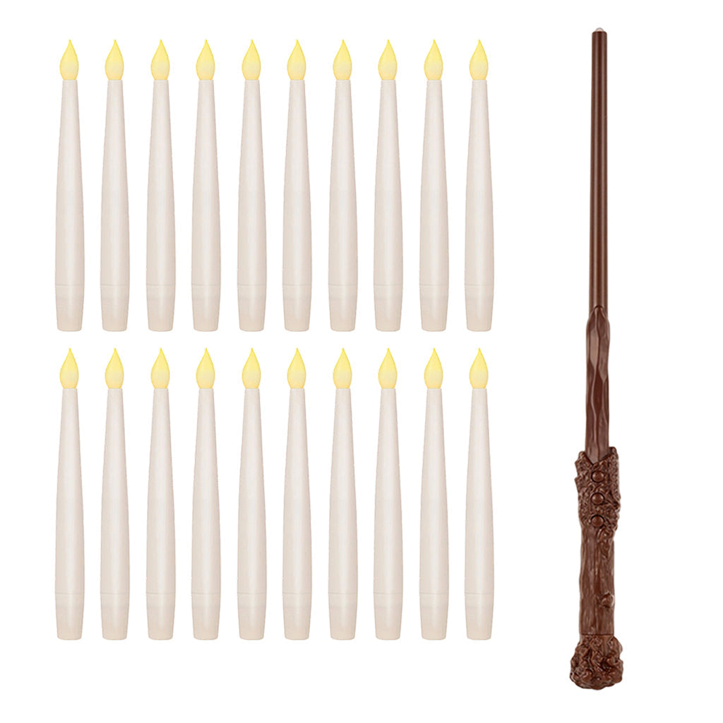 🪄 Floating LED Candles with Magical Wand Remote