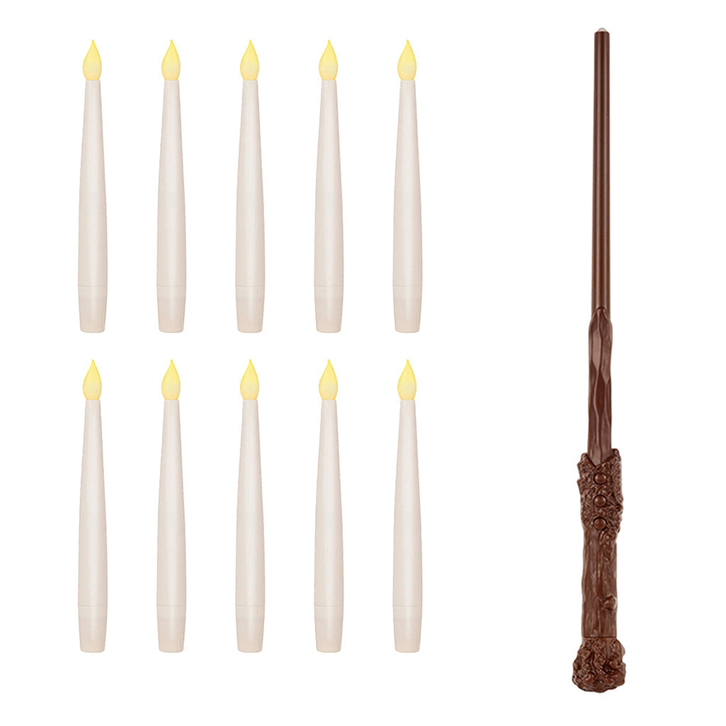 🪄 Floating LED Candles with Magical Wand Remote