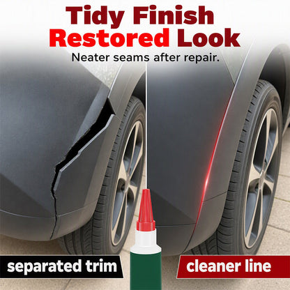 🥳2026 HOT SALE🥳💞50K+ SOLD! 🚗🔧 50% OFF! Bumper Repair Adhesive – Precision nozzle for trim, edge & gap repairs. White formula blends with most bumpers. lowest price online! 🛡️✨