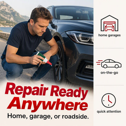 🥳2026 HOT SALE🥳💞50K+ SOLD! 🚗🔧 50% OFF! Bumper Repair Adhesive – Precision nozzle for trim, edge & gap repairs. White formula blends with most bumpers. lowest price online! 🛡️✨